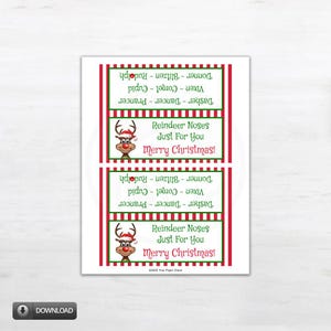 Reindeer Noses Bag Toppers for Christmas Party Favors, Holiday Treat ...