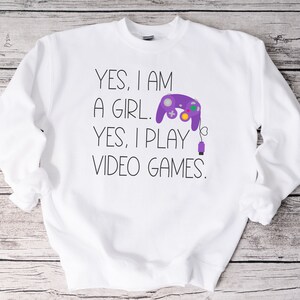 Gamer Sublimation PNG Design, Girl Gaming Retro Controller Sublimation, Video Game PNG Sublimation Download image 3