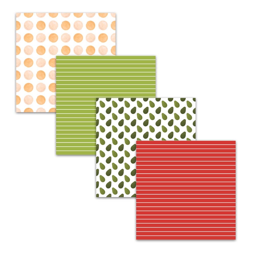 Salsa Paper Guacamole and Salsa Digital Paper Pack for Cinco De Mayo and Mexican ...