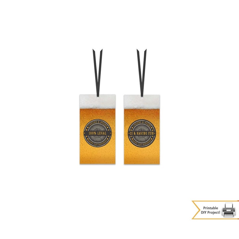 Printable 21st Birthday Beer Reward Tags, Grownup Birthday Hefty Reward Tags, Beer Bash Decorations Bash Favors, Quick Obtain picture regarding Large Gift Tags Printable identified as Printable 21st Birthday Beer Reward Tags, Grownup Birthday High Present Tags, Beer Get together Decorations Bash Favors, Fast Down load