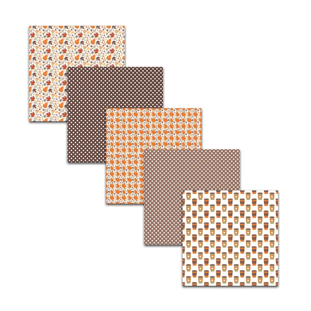 Fall Pumpkin Spice Digital Scrapbook Papers for Halloween and ...