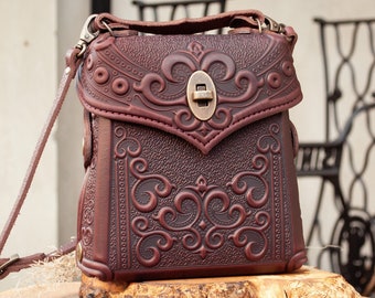 Knomo Beaux Leather Backpack 14 Burgundy Backpack Uniform Knomo Beaux Leather Backpack 14 Burgundy Backpack Uniform