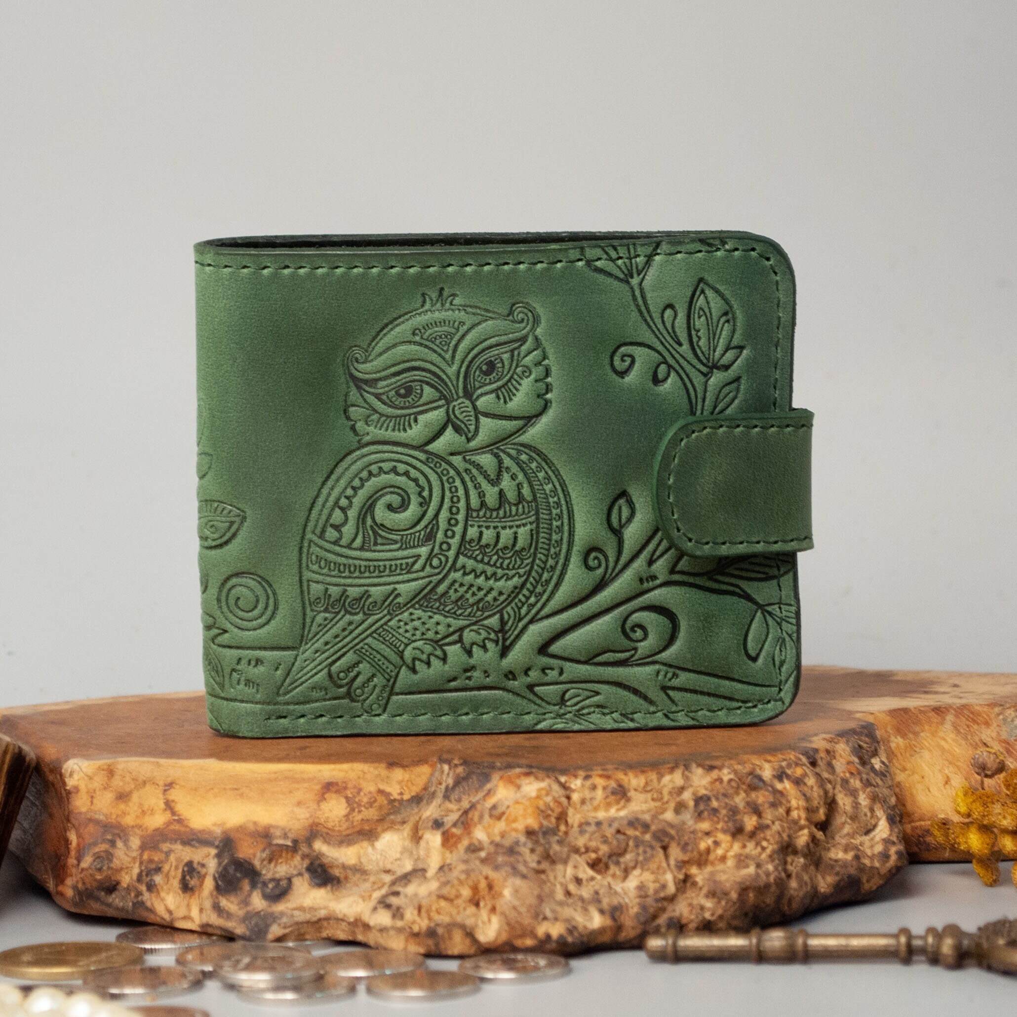 Olive top green wallets
