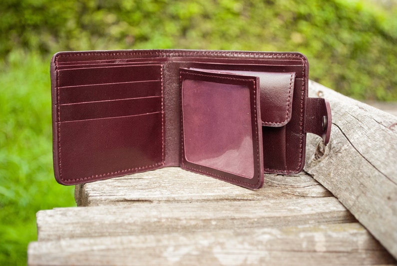 Small wallets for women burgundy with flowers boho wallet Etsy
