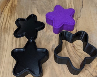 3D Printed Star Bath Bomb Mold, Heavy-Duty Hand Press