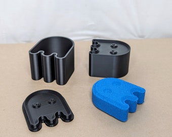Pacman Ghost Bath Bomb Mold, Heavy Duty 3D Printed PLA, DIY