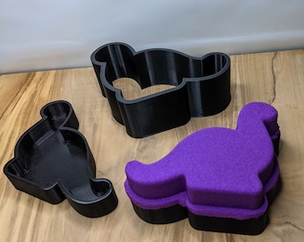 Dinosaur Bath Bomb Mold, 3D Printed PLA, DIY Craft