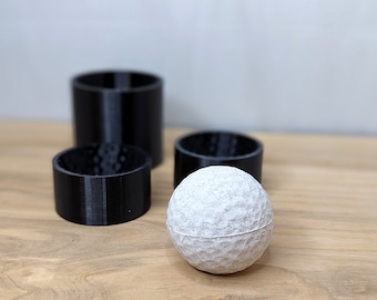 3D Printed Golf Ball Bath Bomb Mold, Heavy Duty, DIY