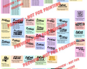 RuPaul's Drag Race Franchise Poster: Complete Watch Order Guide (Digital Download)