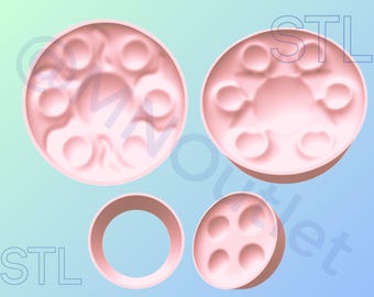 3D Printable UFO Bath Bomb Mold STL File: DIY Craft (Digital Download)