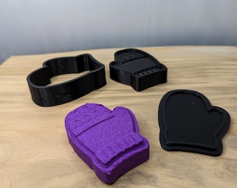 Winter Glove, Bath Bomb Mold, Hand Press, Various Sizes, Sphere, Round, PLA, Heavy-Duty, Mould