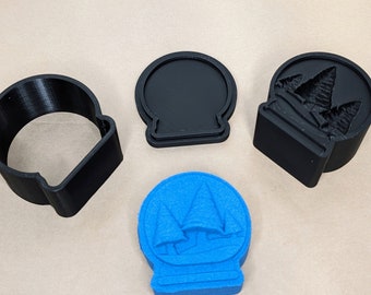 Snow Globe Bath Bomb Mold, 3D Printed PLA, DIY Craft