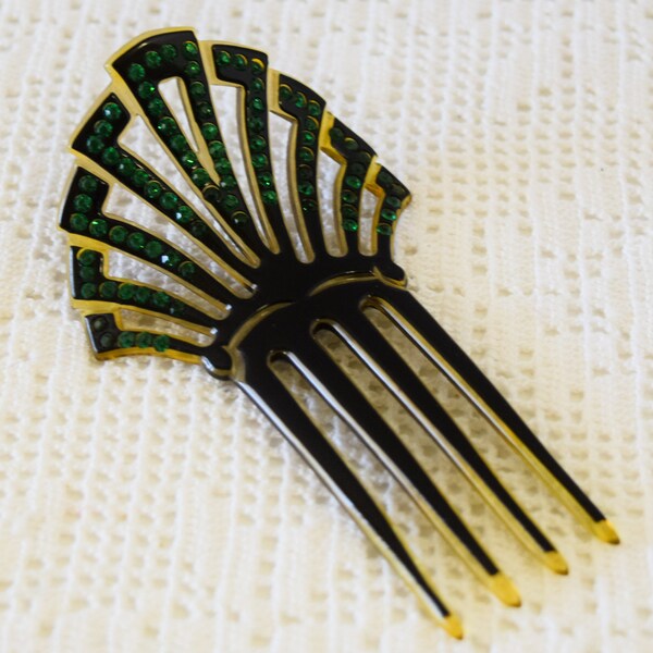 Art Deco Hair Comb Etsy
