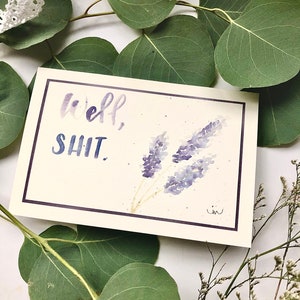 Carte de merde bien, carte Covid, carte de soutien drôle, carte de vœux d'encouragement