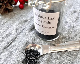 Walnut Ink Crystals • Natural Calligraphy Pigment