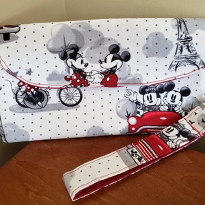 Cartera, bolso de mano y monedero vintage de Mickey y Minnie
