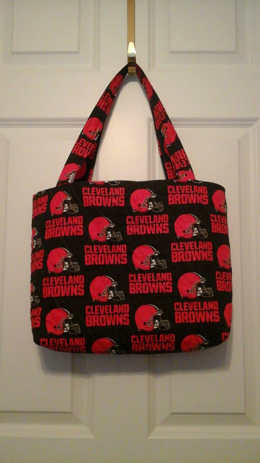 Cleveland Browns Quilted Tote Bag