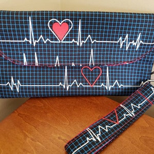 Cartera para teléfono con ECG, pulsera, bolso, para llevar a diario.