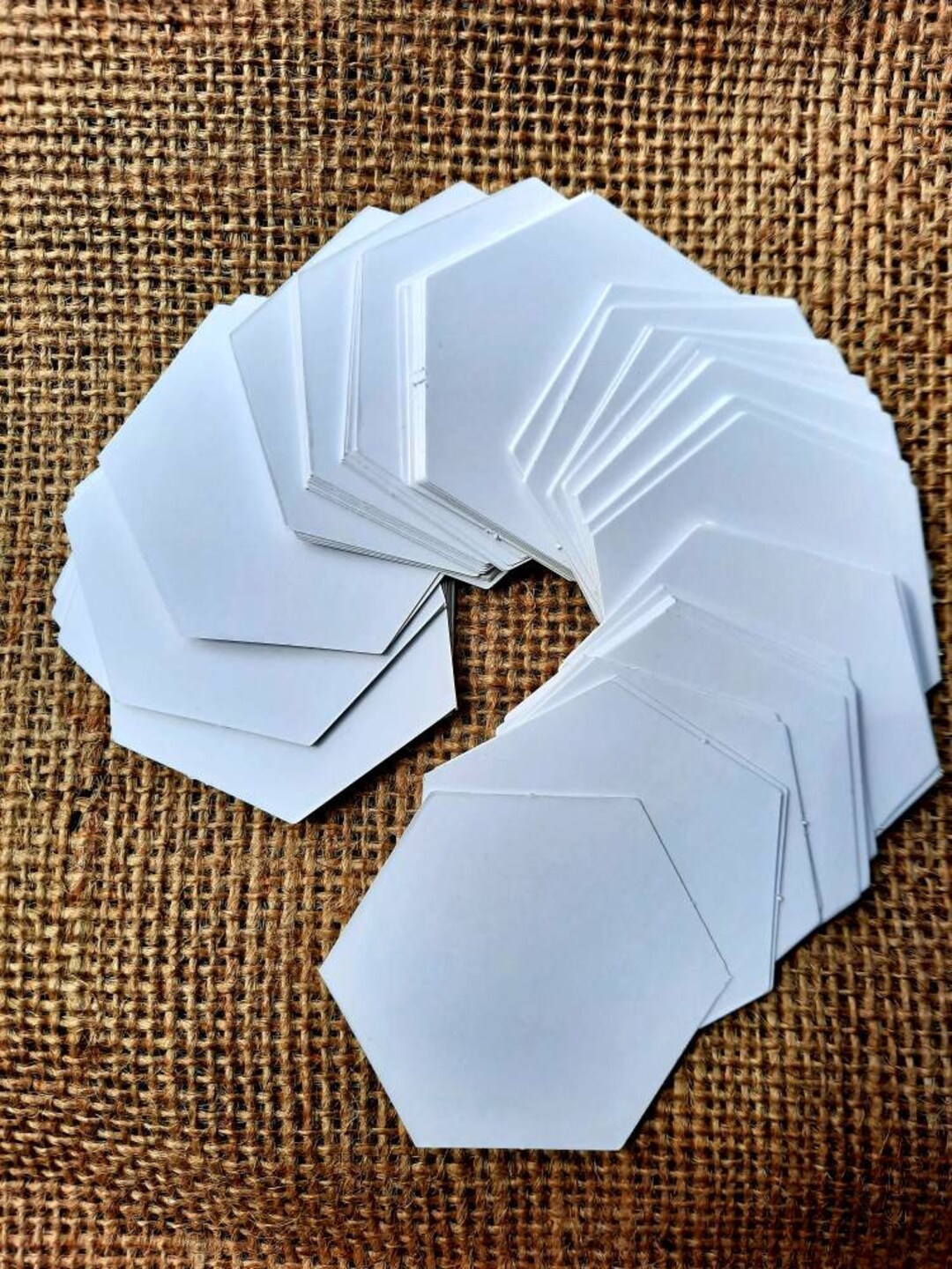 Set of 100 Hexagonal Templates for English Paper Pricing Quilting Etsy UK