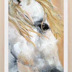 Horse Printables, Set of 4, Instant Download of Original Acrylic ...