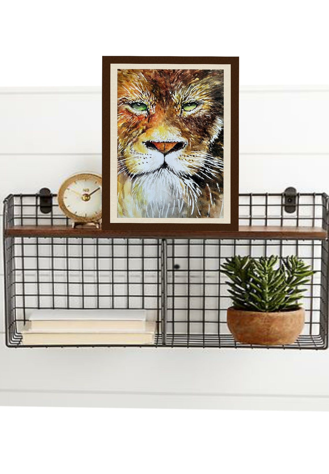 Lion Watercolor Printable, Aslan of Narnia, the Lion the Witch and the ...