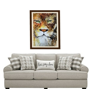 Lion Watercolor Printable, Aslan of Narnia, the Lion the Witch and the ...
