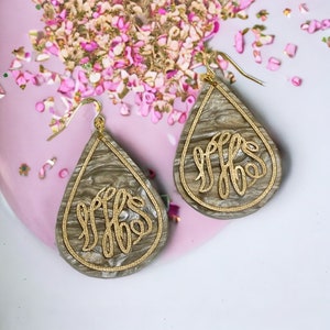Personalized Teardrop Earrings