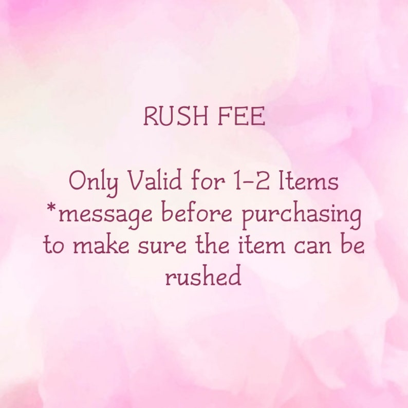 Rush Fee ships within 72 hrs