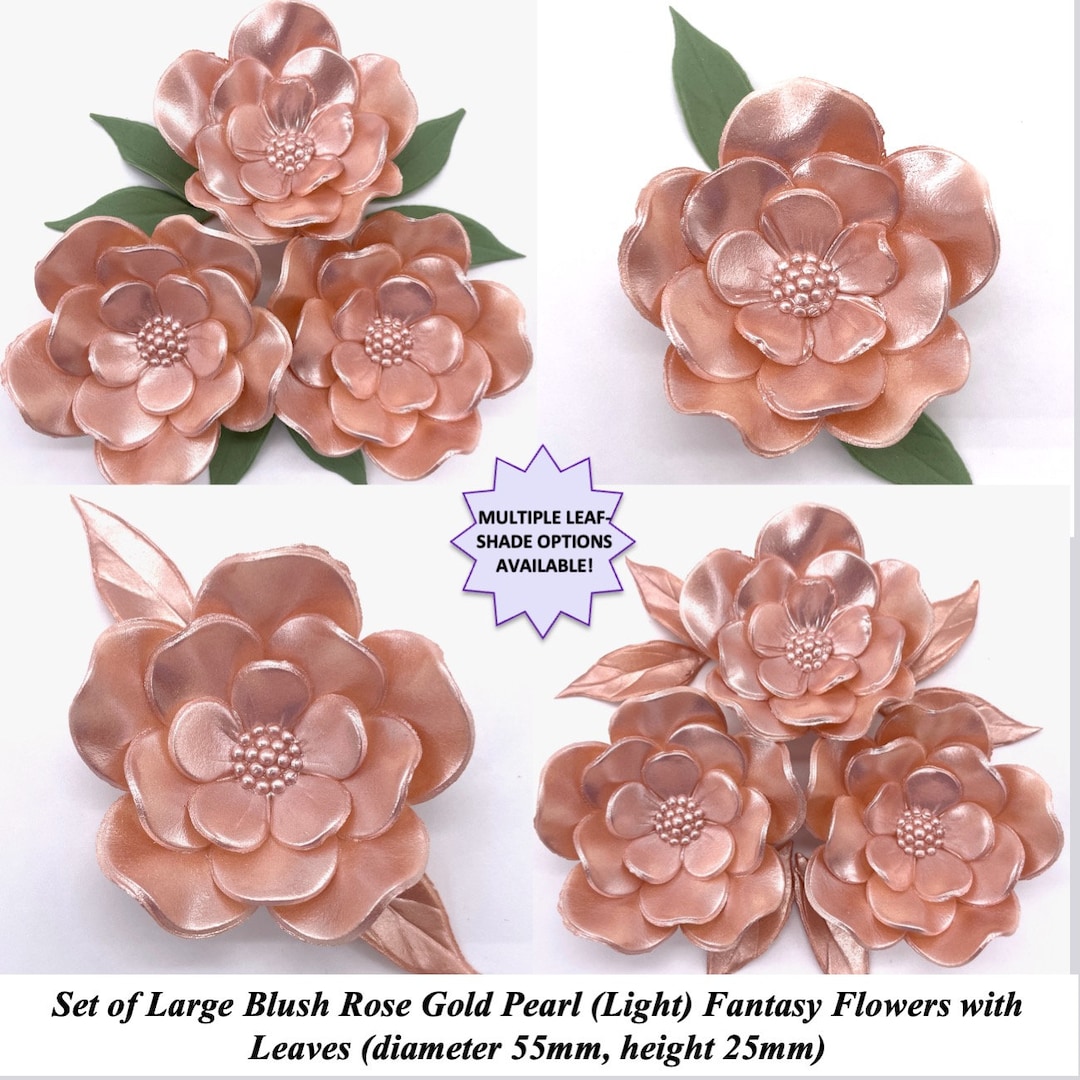 Crystal Candy Edible Wafer Paper Roses