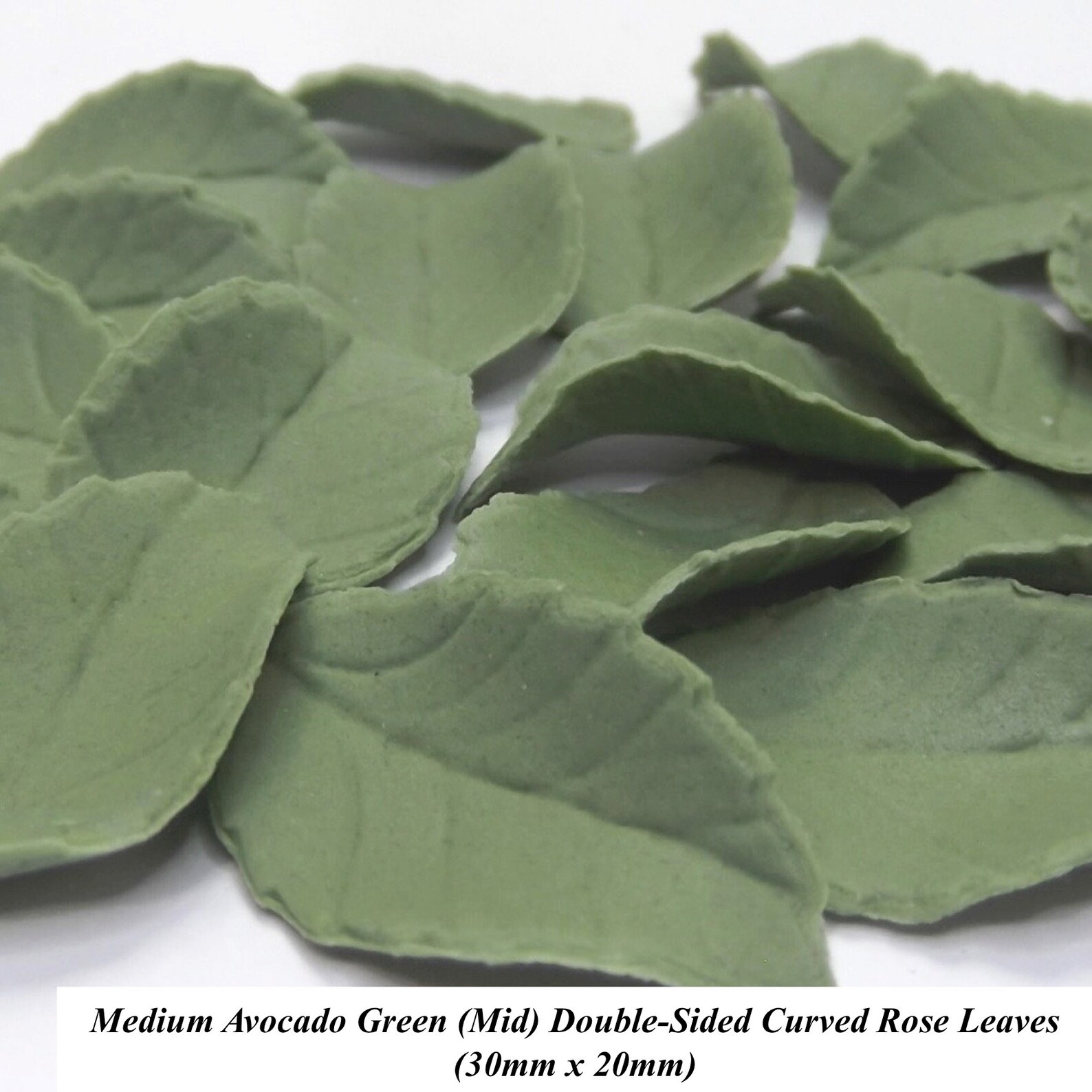 Curved Rose Leaves Edible Wedding Cake Cupcake Decorations Etsy