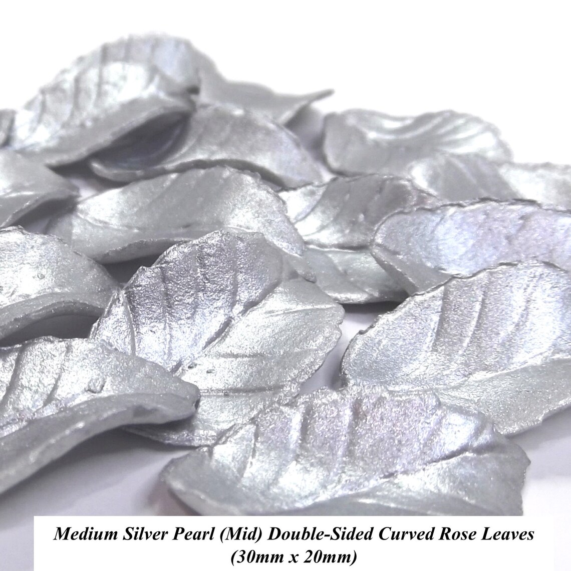 Curved Rose Leaves Edible Wedding Cake Cupcake Decorations Etsy