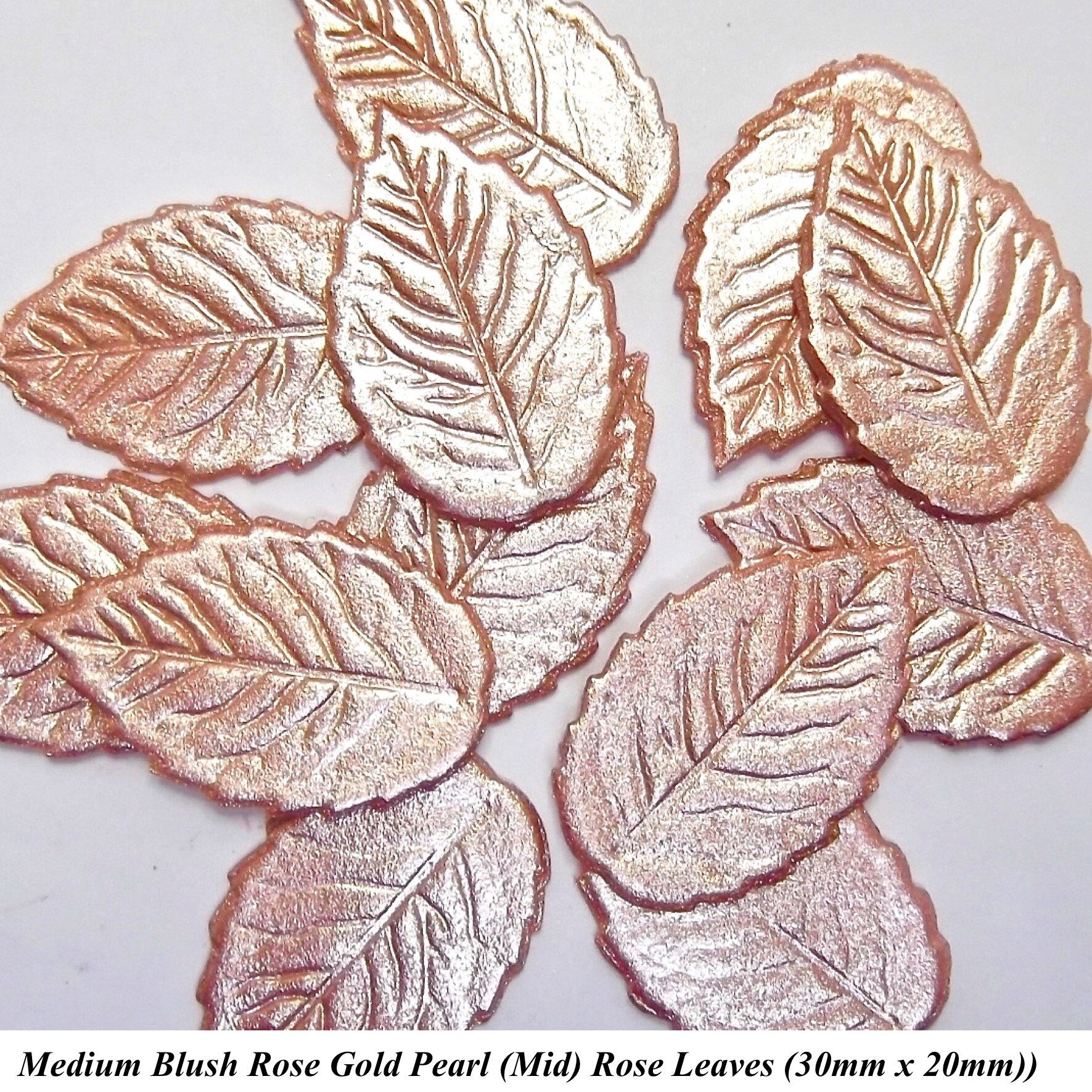 24 Rose Leaves edible wedding cake cupcake decorations Small Etsy