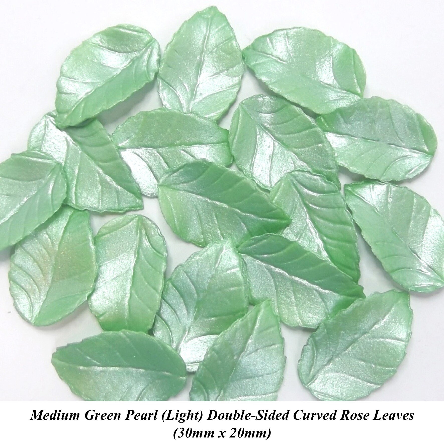 Curved Rose Leaves edible wedding cake cupcake decorations Etsy