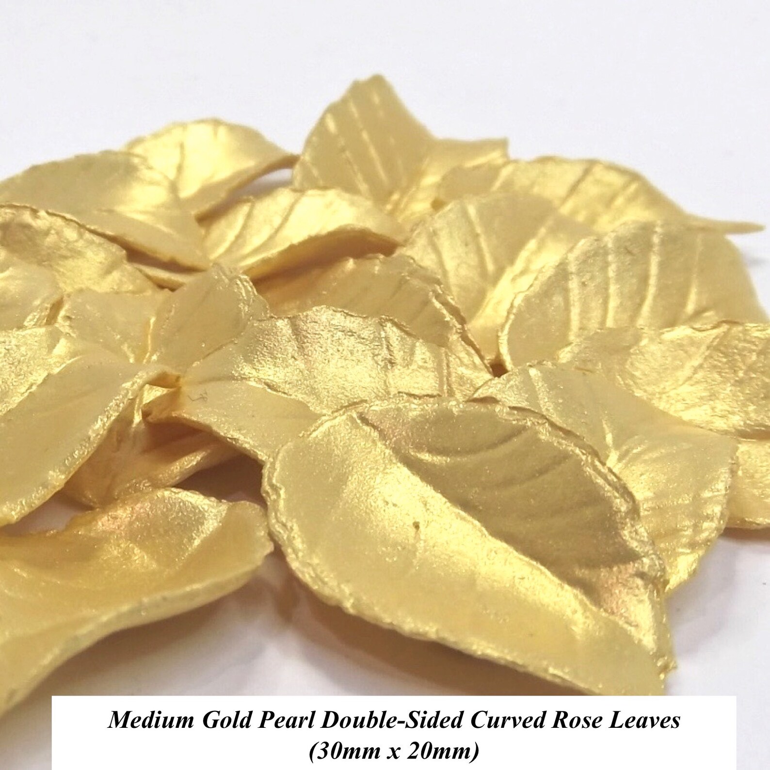 Curved Rose Leaves edible wedding cake cupcake decorations Etsy