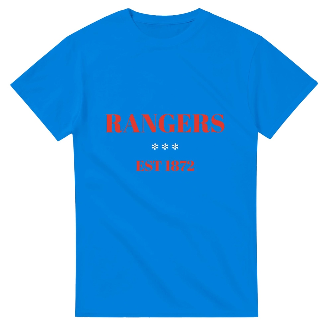 Rangers 1872 T-shirt – Classic Fit, Heavyweight Cotton, Durable Casual ...
