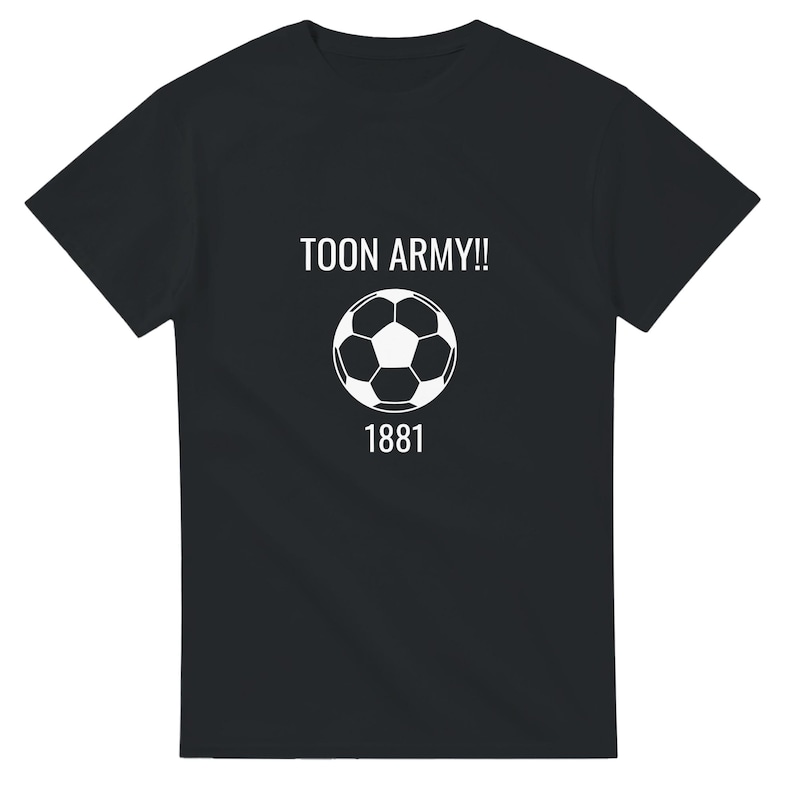 Classic Newcastle United Toon Army T-Shirt – Heavyweight Cotton image 1