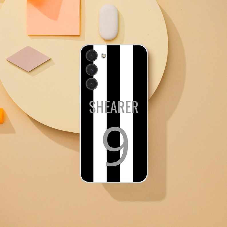 Alan Shearer No 9 Football shirt Phone Case - Newcastle United Legend - Flexible & Durable! image 5