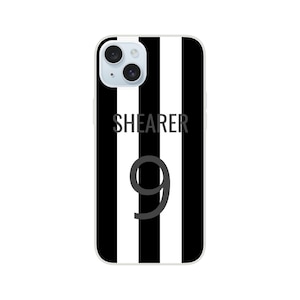 Funda para teléfono con la camiseta de fútbol número 9 de Alan Shearer - Leyenda del Newcastle United - ¡Flexible y duradera! imagen 1