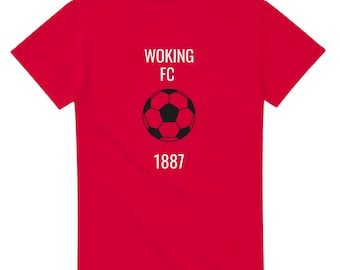Woking FC 1887 T-Shirt aus schwerer Baumwolle