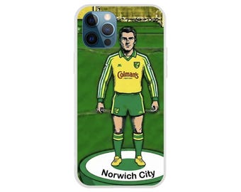 Norwich City FC Subbuteo Phone Case - Flexible, Durable, Transparent Protective Shell for iPhone