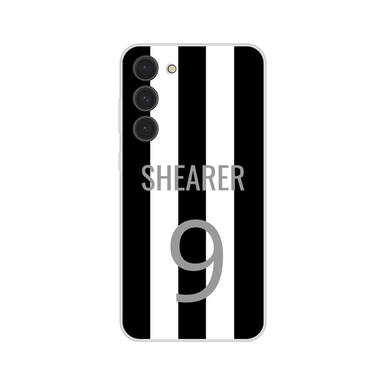 Alan Shearer No 9 Football shirt Phone Case - Newcastle United Legend - Flexible & Durable! image 1