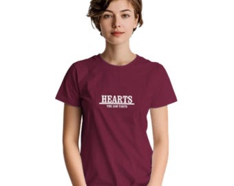 Hearts Of Midlothian Football Club T-shirt – Kraftig bomull, klassisk och bekväm passform
