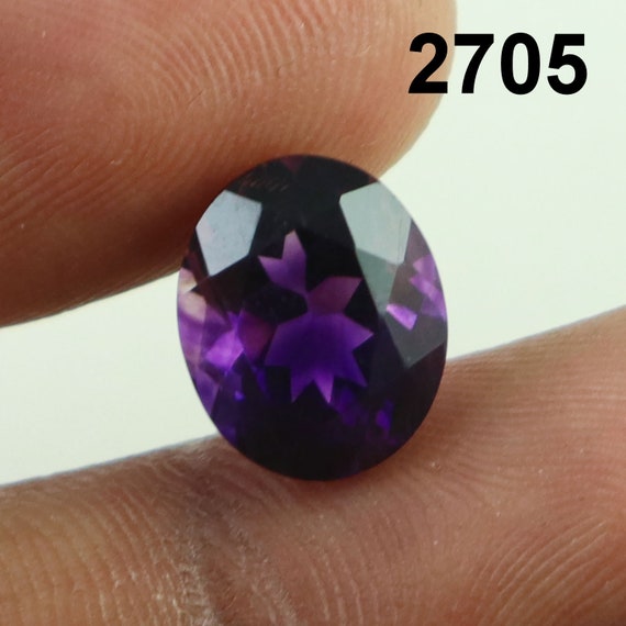 Top Grade Amethyst Gemstone 4.85 TCW 9.5x12 mm Amazing Quality Natural Cut Stone Amethyst Loose Stone /Amethyst Making For Jewelry 2705