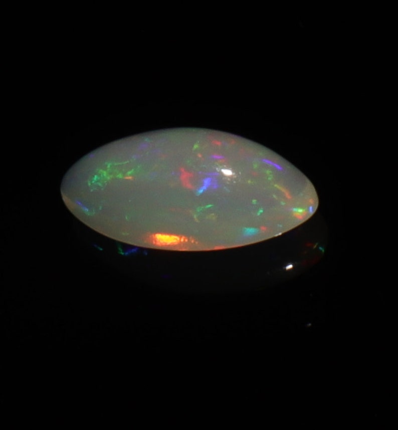 2.39 TCW 7x15 MM Ethiopian Opal  Opal Cabochon  Gemstone  stone  marquise   Opal for jewelry   multi-fire Opal   October birthstone