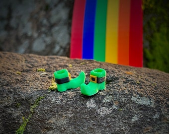 Kit de decoración de calzado travieso con botas en miniatura para el Día de San Patricio