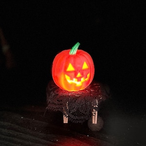 Halloween Tiered Tray Light up Mini Jack O Lantern Decor, Fairy Garden ...