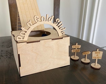 DIY Leprechaun Trap Craft Kit, Laser Cut Wood, St Patricks Day