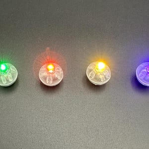 Replacement Lights for Miniature Light Up Jack O Lantern, Cauldron, Ghost, Haunted House Accessories, Halloween Minis, Diorama, Fairy Garden