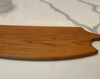 Cutting Board, Charcuterie Board, Meat Paddle, Cherry wood