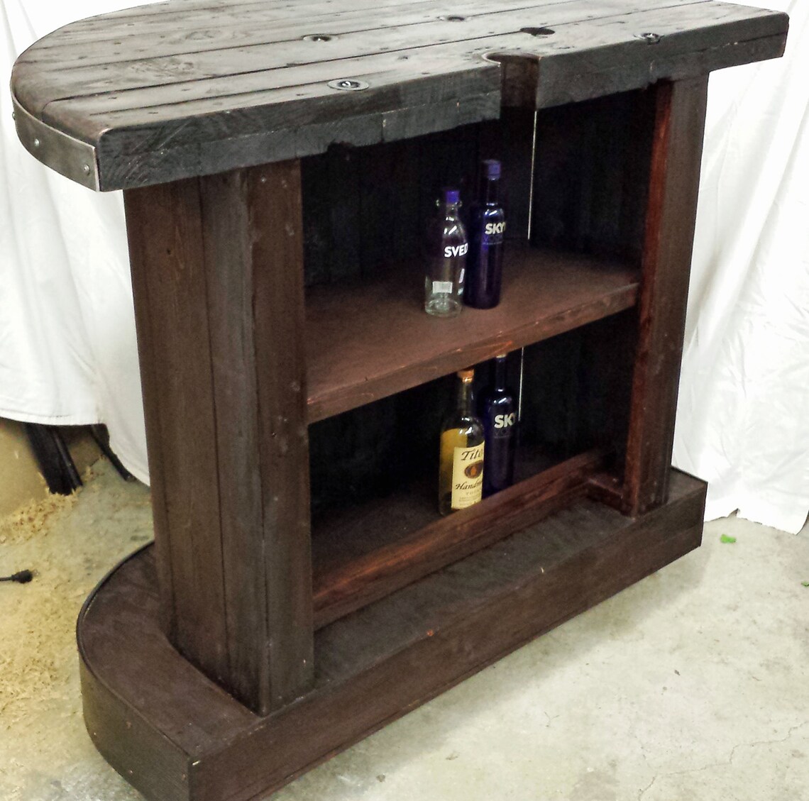 SOLD Jack Daniels home bar custom hand built rustic whiskey Etsy